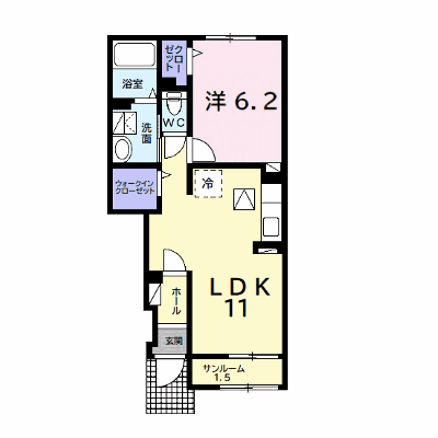 キャンディハウスⅡ 102【管理NO：1-026520702-01020】 ★家具家電は申し込み後に搬入します★ ★2026年11月上旬入居可能★の外観画像