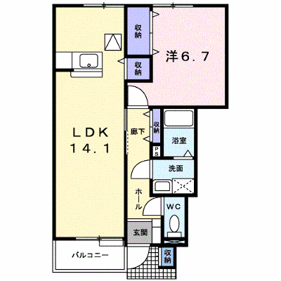 フローリア 103【管理NO：1-011780401-01030】 ★家具家電は申し込み後に搬入します★ ★2026年11月上旬入居可能★の外観画像