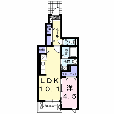 チェリーブロッサムⅡ 103【管理NO：1-017725002-01030】 ★家具家電は申し込み後に搬入します★ ★2026年11月上旬入居可能★の外観画像