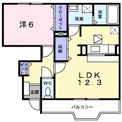 メゾンプラシード 102【管理NO：1-014004501-01020】 ★家具家電は申し込み後に搬入します★ ★2026年11月中旬入居可能★の外観画像