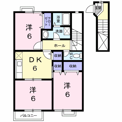 ソレアードＡ 203【管理NO：1-009663801-02030】 ★家具家電は申し込み後に搬入します★ ★2026年10月下旬入居可能★の外観画像