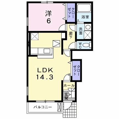 プロムナードＡ 101【管理NO：1-014774201-01010】 ★家具家電は申し込み後に搬入します★ ★2026年10月下旬入居可能★の外観画像
