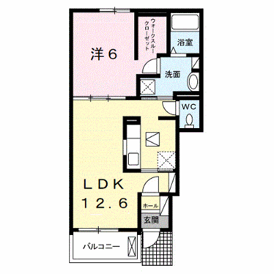 菫（スミレ） 102【管理NO：1-021266601-01020】 ★家具家電は申し込み後に搬入します★ ★2026年10月下旬入居可能★の外観画像