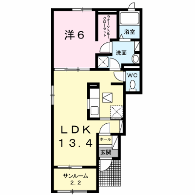 ハピネス 101【管理NO：1-022115801-01010】 ★家具家電は申し込み後に搬入します★ ★2026年11月中旬入居可能★の外観画像