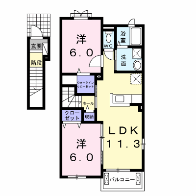 リトル　ウッズⅡ 201【管理NO：1-020748302-02010】 ★家具家電は申し込み後に搬入します★の外観画像