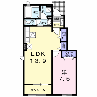 Ｇ・セレッソ　Ⅲ 104【管理NO：1-019051303-01040】 ★家具家電は申し込み後に搬入します★ ★2026年10月下旬入居可能★の外観画像