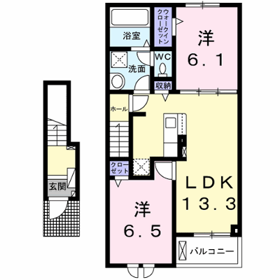 コンフォール　Ａ 202【管理NO：1-026650701-02020】 ★家具家電は申し込み後に搬入します★ ★2026年10月中旬入居可能★の外観画像