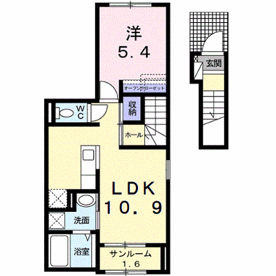 ディア・ショコラ 201【管理NO：1-022646901-02010】 ★家具家電は申し込み後に搬入します★ ★2026年10月中旬入居可能★の外観画像