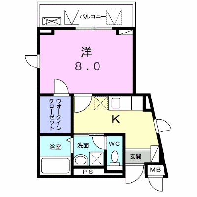 ヴァイオレット・アビタシオン 204【管理NO：1-024916501-02040】 ★家具家電は申し込み後に搬入します★ ★2026年10月上旬入居可能★の外観画像
