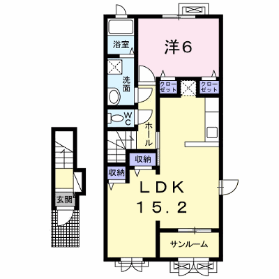 カーサ　モデルノ 204【管理NO：1-020114801-02040】 ★家具家電は申し込み後に搬入します★ ★2026年10月下旬入居可能★の外観画像
