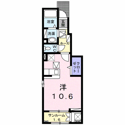 ポント・アルカンシェル 102【管理NO：1-027119501-01020】 ★家具家電は申し込み後に搬入します★の外観画像