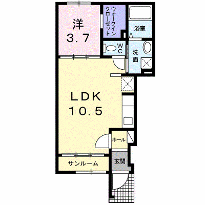 アーバン松浪Ⅰ 105【管理NO：1-017509501-01040】 ★家具家電は申し込み後に搬入します★ ★2026年10月中旬入居可能★の外観画像