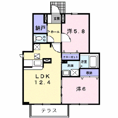 Ｋ・ＴエミネンスヒルズＢ 102【管理NO：1-011869502-01020】 ★家具家電は申し込み後に搬入します★ ★2026年10月下旬入居可能★の外観画像