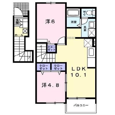 ソレイユルヴァン風呂ヶ沢館 202【管理NO：1-013999101-02020】 ★家具家電は申し込み後に搬入します★ ★2026年11月中旬入居可能★の外観画像