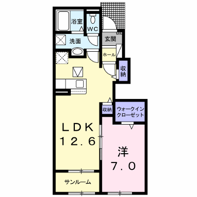 プリムヴェール 102【管理NO：1-025764201-01020】 ★家具家電は申し込み後に搬入します★ ★2026年10月中旬入居可能★の外観画像