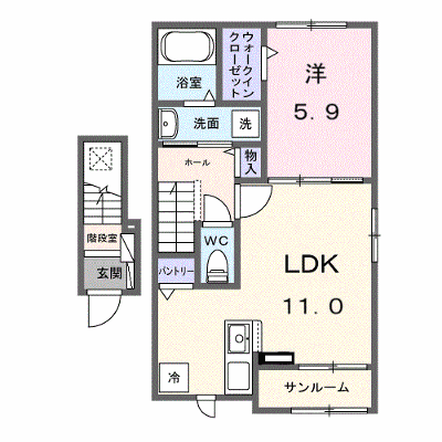栄１丁目アパート 203【管理NO：1-028865901-02030】 ★家具家電は申し込み後に搬入します★ ★2027年03月下旬入居可能★の外観画像