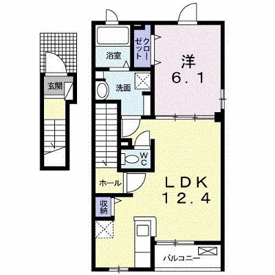 フレッサ 201【管理NO：1-027386901-02010】 ★家具家電は申し込み後に搬入します★ ★2026年10月下旬入居可能★の外観画像