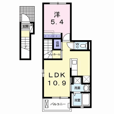フォルトゥーナ馬橋 202【管理NO：1-028058801-02020】 ★家具家電は申し込み後に搬入します★ ★2026年10月中旬入居可能★の外観画像