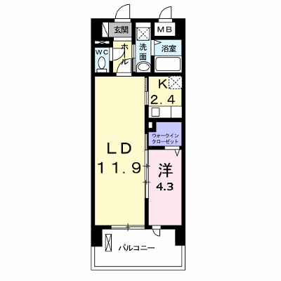 メゾン・ド・プリュネ 102【管理NO：1-018986901-01020】 ★家具家電は申し込み後に搬入します★ ★2026年10月下旬入居可能★の外観画像