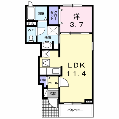 グレイスフル　Ａ 103【管理NO：1-015893701-01030】 ★家具家電は申し込み後に搬入します★の外観画像
