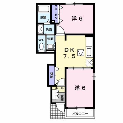 メゾン・ド・エルⅡ 105【管理NO：1-013121802-01040】 ★家具家電は申し込み後に搬入します★の外観画像