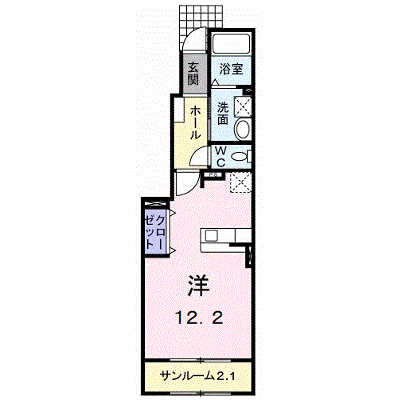 メゾン・ド・ルーチェⅠ 102【管理NO：1-014684701-01020】 ★家具家電は申し込み後に搬入します★ ★2026年10月中旬入居可能★の外観画像