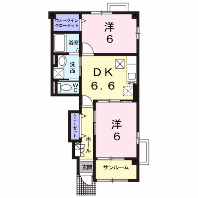 カーサ　クラールＡ 102【管理NO：1-012859401-01020】 ★家具家電は申し込み後に搬入します★ ★2026年10月中旬入居可能★の外観画像
