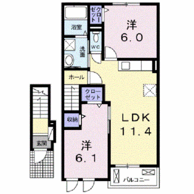 マール・フレスクーラＡ 203【管理NO：1-022379701-02030】 ★家具家電は申し込み後に搬入します★ ★2026年11月上旬入居可能★の外観画像