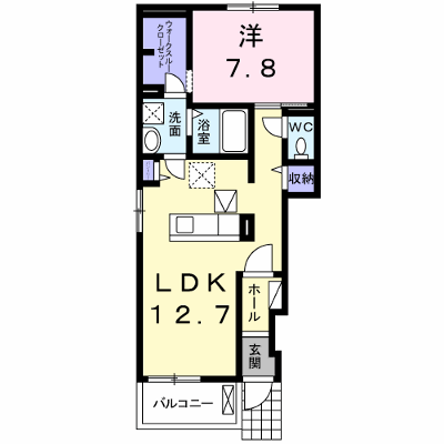 エアリーガーデンＡ 101【管理NO：1-022447201-01010】 ★家具家電は申し込み後に搬入します★の外観画像