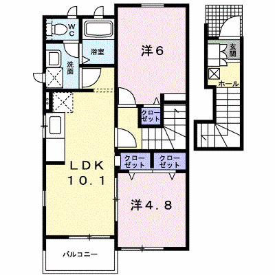 コータ・コート　Ｂ 203【管理NO：1-014415102-02030】 ★家具家電は申し込み後に搬入します★ ★2026年11月上旬入居可能★の外観画像