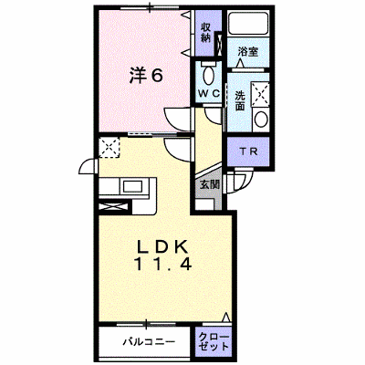 サンリーブ北郷Ⅱ 101【管理NO：1-013100401-01010】 ★家具家電は申し込み後に搬入します★の外観画像