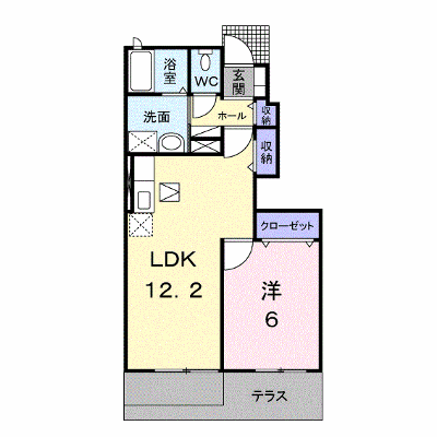 エステート・ステラ１号館 102【管理NO：1-014691701-01020】 ★家具家電は申し込み後に搬入します★ ★2026年11月上旬入居可能★の外観画像
