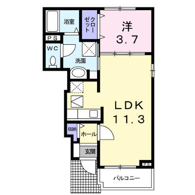 ラグナヒルズ　Ａ 103【管理NO：1-018730301-01030】 ★家具家電は申し込み後に搬入します★ ★2026年10月下旬入居可能★の外観画像