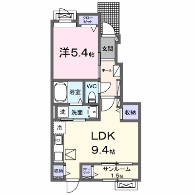 ニューシャトー 104【管理NO：1-028851301-01040】 ★家具家電は申し込み後に搬入します★ ★2027年04月上旬入居可能★の外観画像
