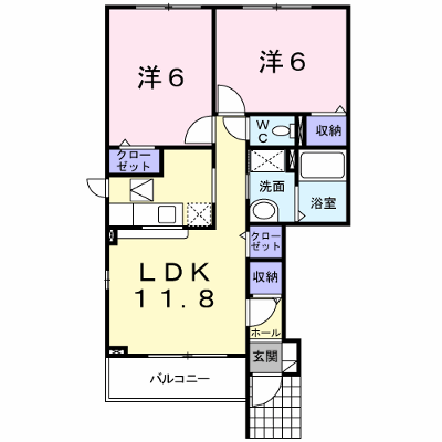 サンライズスクエアＣ 101【管理NO：1-014847903-01010】 ★家具家電は申し込み後に搬入します★ ★2026年11月上旬入居可能★の外観画像