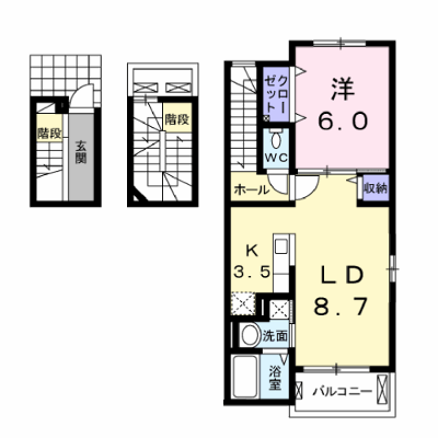 フィオ・コリーヌ 301【管理NO：1-022567301-03010】 ★家具家電は申し込み後に搬入します★ ★2026年11月中旬入居可能★の外観画像