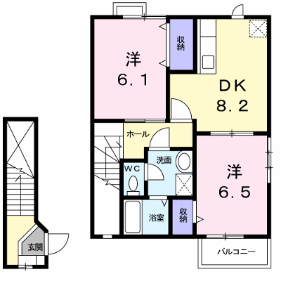 エクセレントアヴェニュー 205【管理NO：1-011342401-02040】 ★家具家電は申し込み後に搬入します★ ★2026年10月中旬入居可能★の外観画像