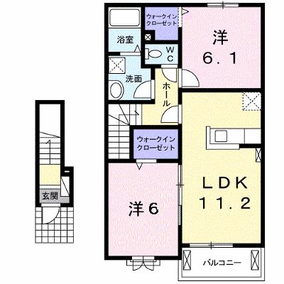 デュオ　ディッチャ　イーリス 204【管理NO：1-019643601-02040】 ★家具家電は申し込み後に搬入します★の外観画像
