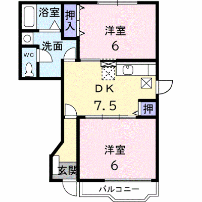 アウローラＣ 103【管理NO：1-011813202-01030】 ★家具家電は申し込み後に搬入します★ ★2026年10月中旬入居可能★の外観画像