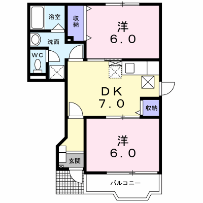 ビュー・グランテ２１　Ａ 102【管理NO：1-010600901-01020】 ★家具家電は申し込み後に搬入します★ ★2026年11月中旬入居可能★の外観画像