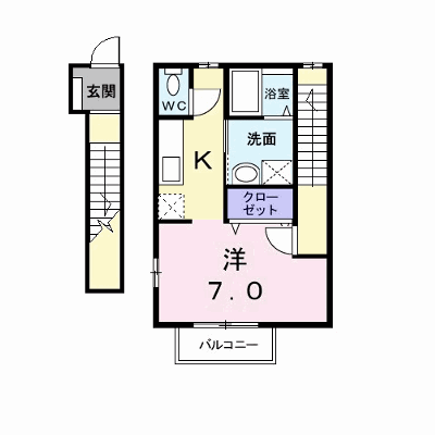 ＣＡＳＡ友 202【管理NO：1-012994101-02020】 ★家具家電は申し込み後に搬入します★ ★2026年11月中旬入居可能★の外観画像