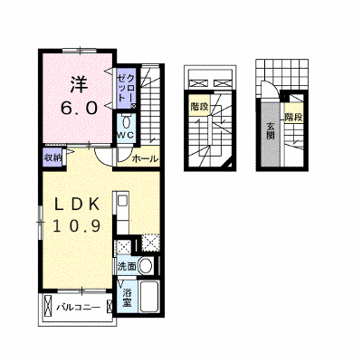 コンフォリアⅠ 303【管理NO：1-022898301-03030】 ★家具家電は申し込み後に搬入します★ ★2026年11月中旬入居可能★の外観画像