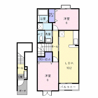 リヴィエールⅢ・Ｂ 202【管理NO：1-013750002-02020】 ★家具家電は申し込み後に搬入します★ ★2026年11月上旬入居可能★の外観画像