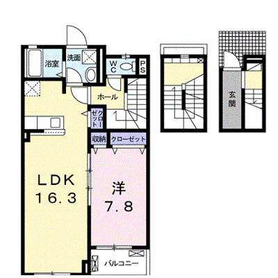 カレントⅡ 302【管理NO：1-025106201-03020】 ★家具家電は申し込み後に搬入します★の外観画像