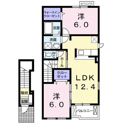 メゾン・ボヌール 202【管理NO：1-015661301-02020】 ★家具家電は申し込み後に搬入します★ ★2026年11月上旬入居可能★の外観画像