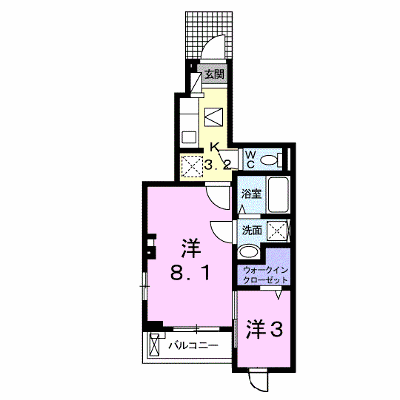 フルール 102【管理NO：1-024441201-01020】 ★家具家電は申し込み後に搬入します★ ★2026年11月中旬入居可能★の外観画像