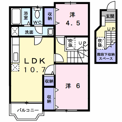 レリーフ　ウェステリアＢ 203【管理NO：1-011214802-02030】 ★家具家電は申し込み後に搬入します★ ★2026年11月上旬入居可能★の外観画像