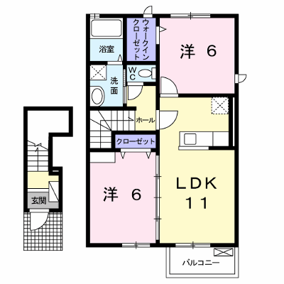 アミーチ　Ⅳ 204【管理NO：1-017657001-02040】 ★家具家電は申し込み後に搬入します★ ★2026年11月上旬入居可能★の外観画像