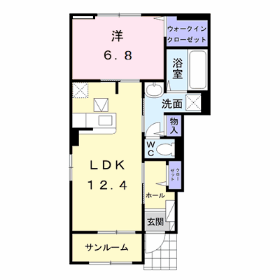 アルベロ 101【管理NO：1-026387901-01010】 ★家具家電は申し込み後に搬入します★ ★2026年10月中旬入居可能★の外観画像