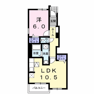 フルールⅢ 103【管理NO：1-017036703-01030】 ★家具家電は申し込み後に搬入します★ ★2026年11月上旬入居可能★の外観画像